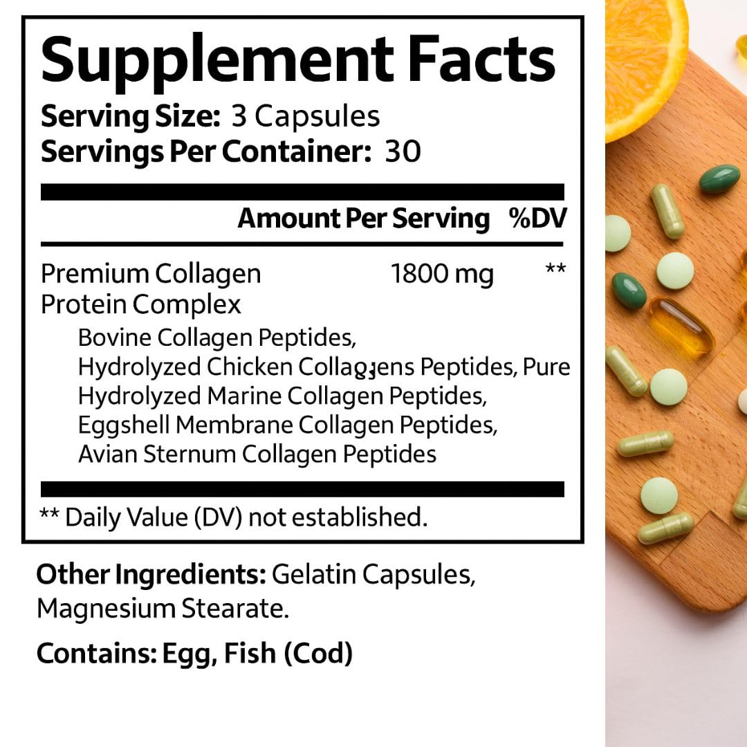 Daily collagen pills for everyday wellness