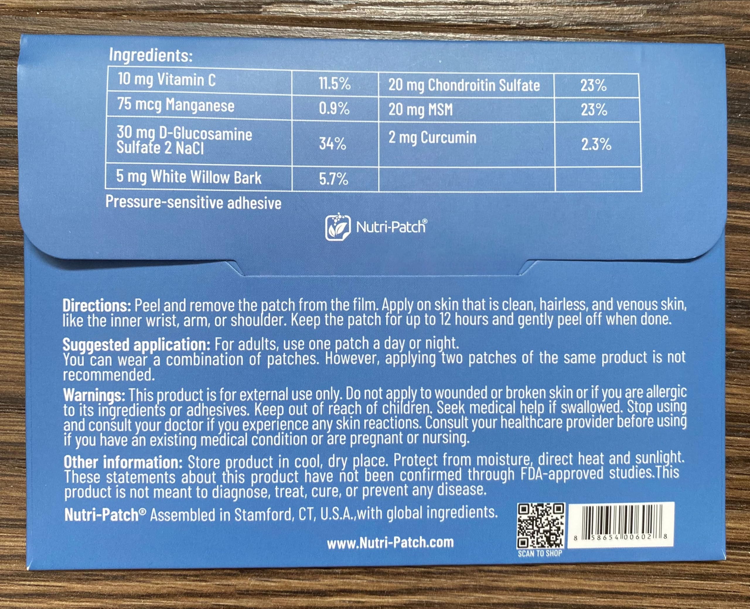 Hypoallergenic, latex-free label on packaging