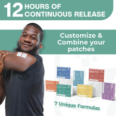 NUTRI-PATCH label ingredient list visible for transparency and formulation clarity