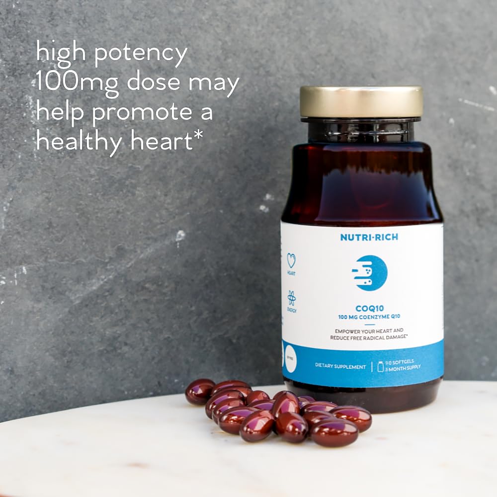 Lifestyle image showing an energized person with CoQ10 softgels