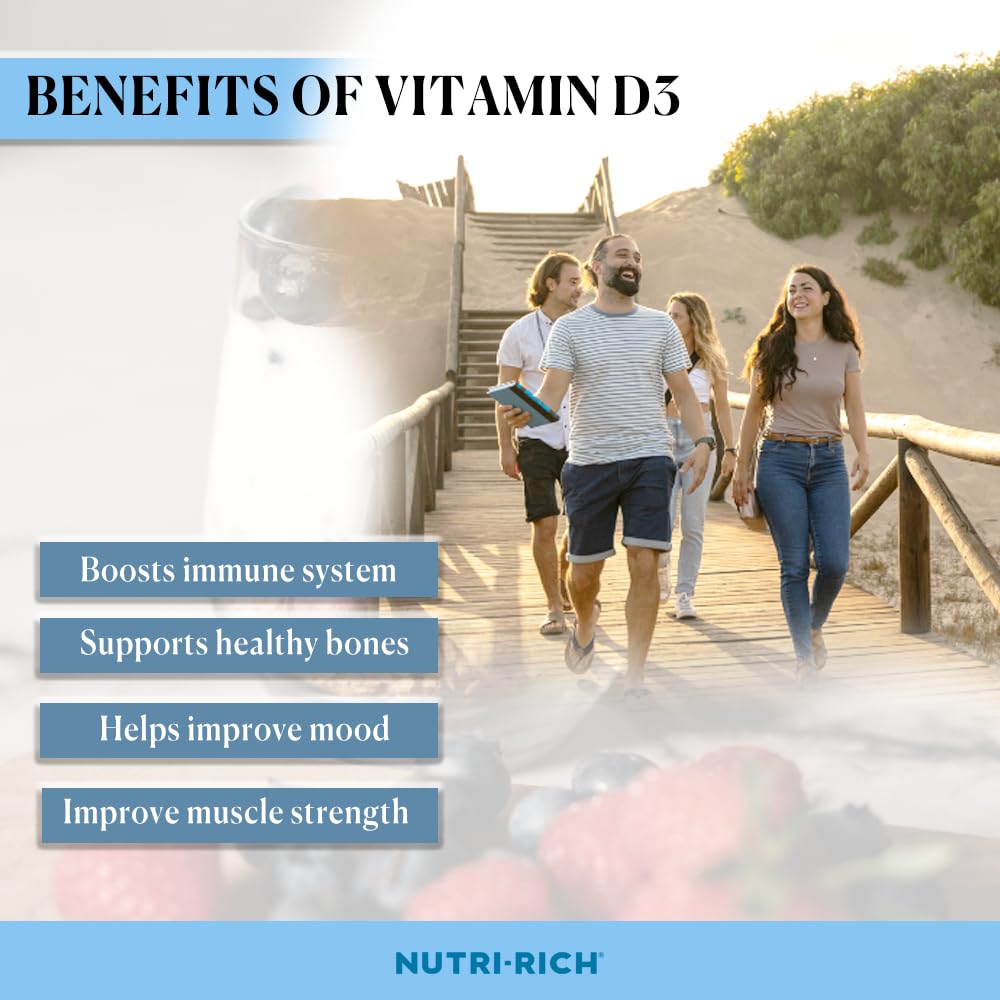 Vitamin D3 suspended in MCT coconut oil for absorption