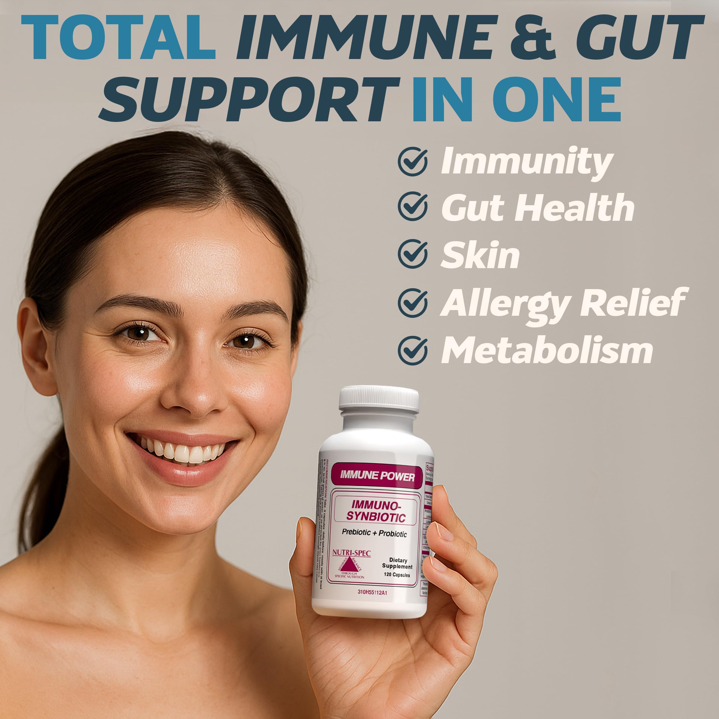 Lactobacillus gasseri, rhamnosus, and paracasei ingredients on packaging