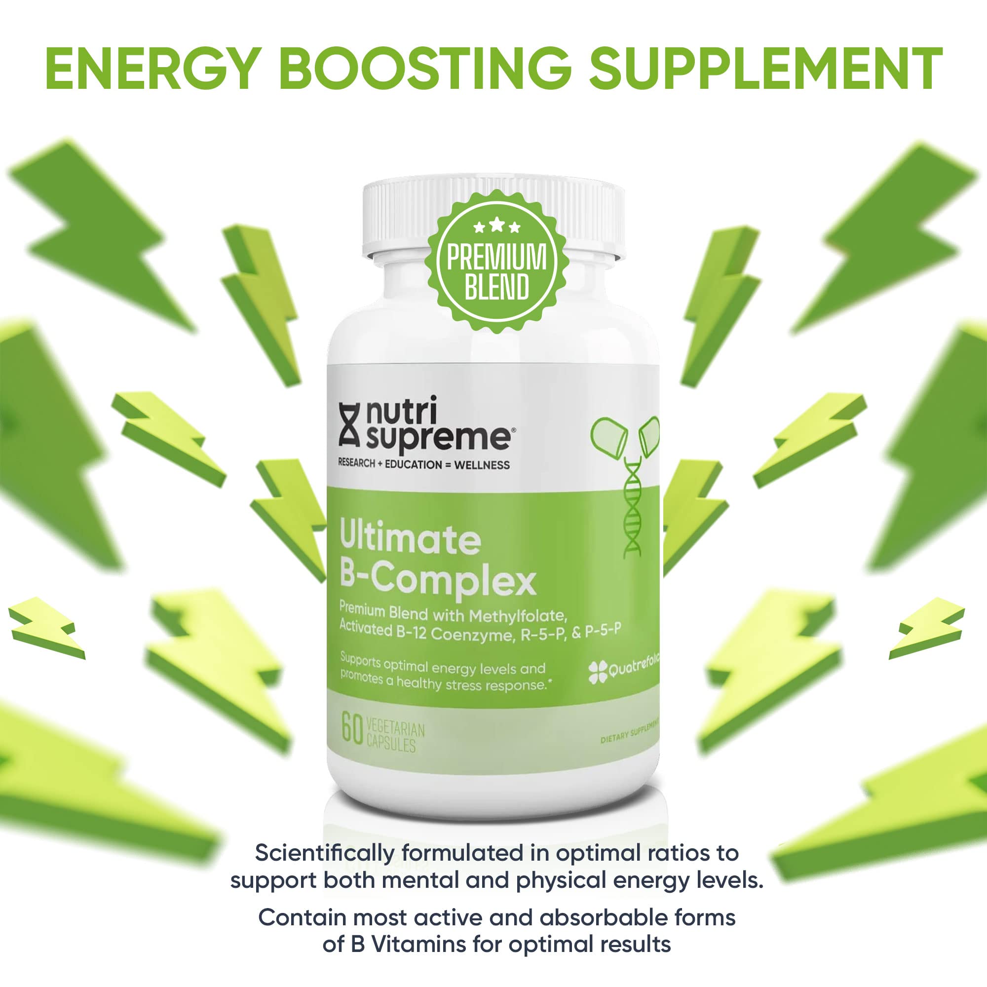 NUTRI-SUPREME RESEARCH bottle on breakfast table suggesting daily routine and energy support