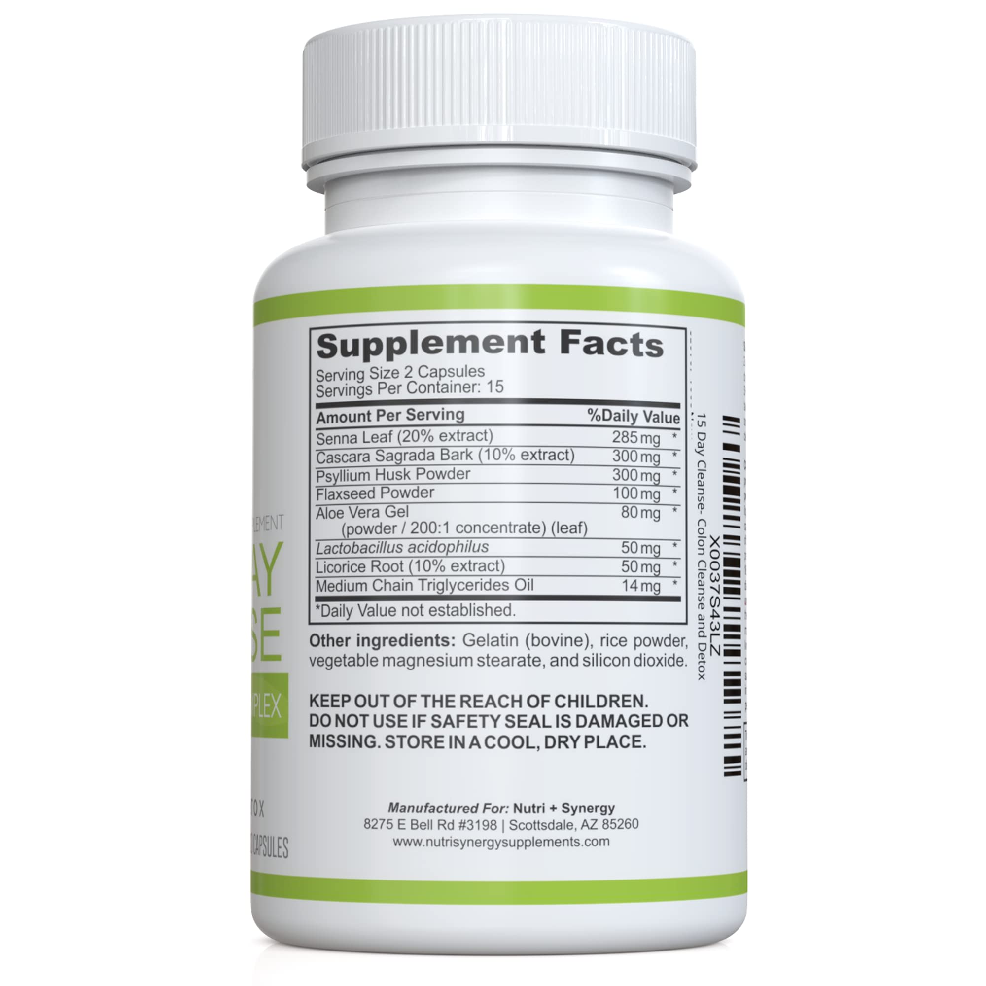 Product shot of Nutri + Synergy 15 Day Cleanse on white background