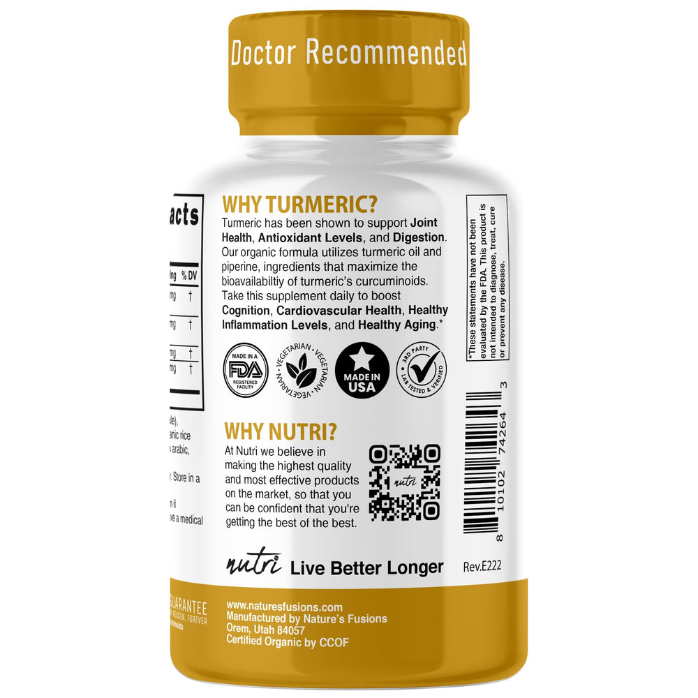 Turmeric oil and turmeric curcumin capsule close-up