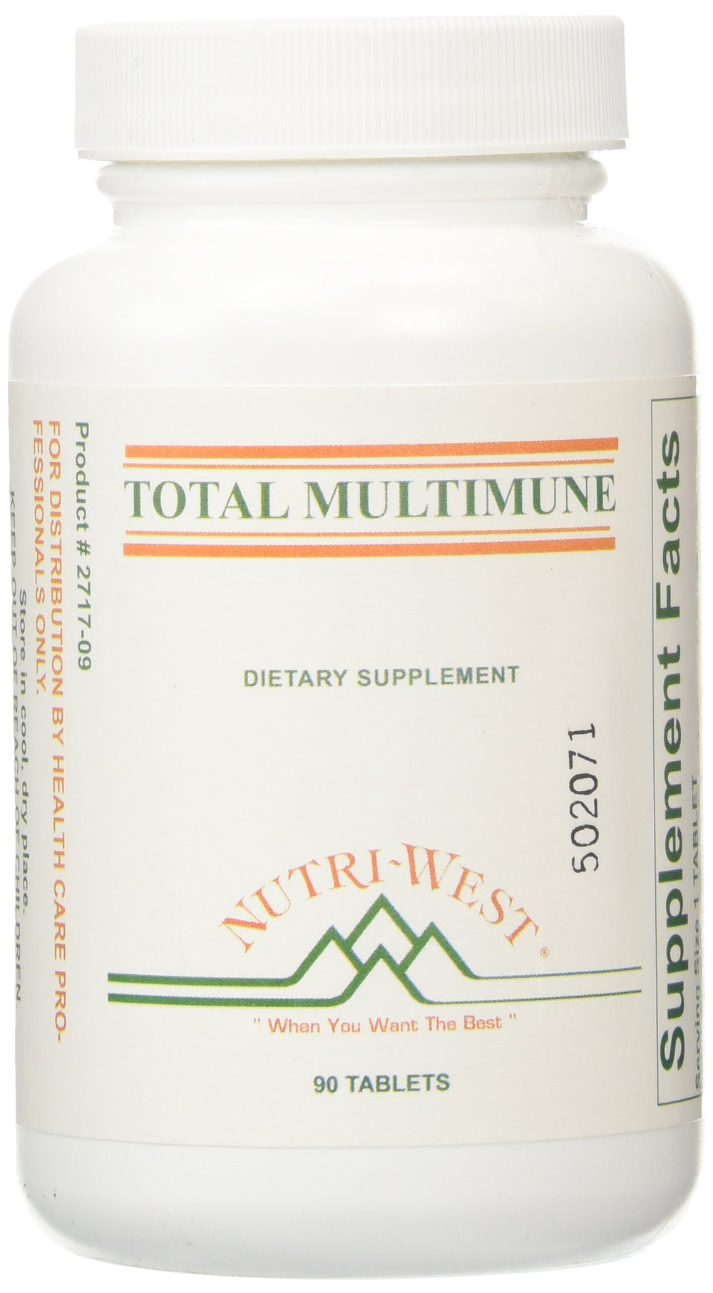 Nutri-West TOTAL MULTIMUNE bottle label