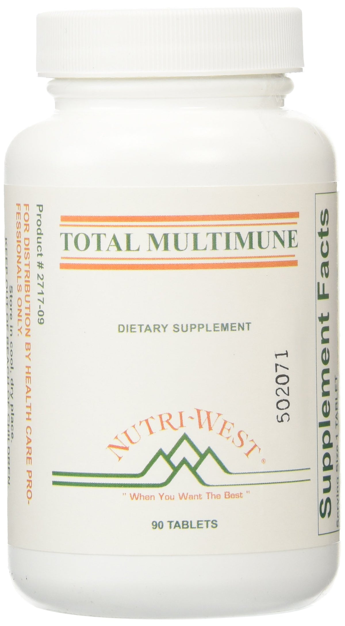 Nutri-West TOTAL MULTIMUNE bottle label
