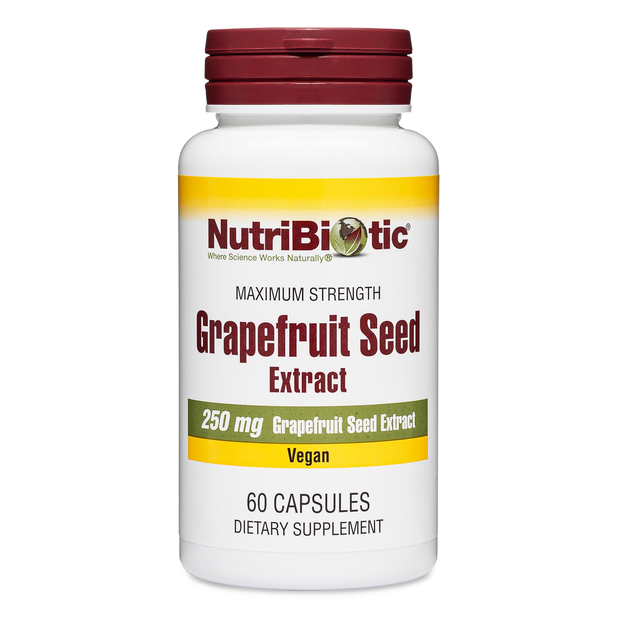 NutriBiotic Grapefruit Seed Extract Capsules 250 mg – 60 count