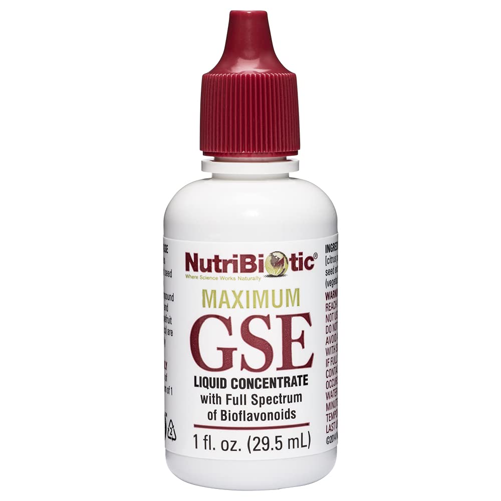 NutriBiotic Maximum GSE 1oz liquid bottle front view