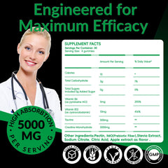 Close-up of Nutribota Creatine Monohydrate gummies showing chewy texture