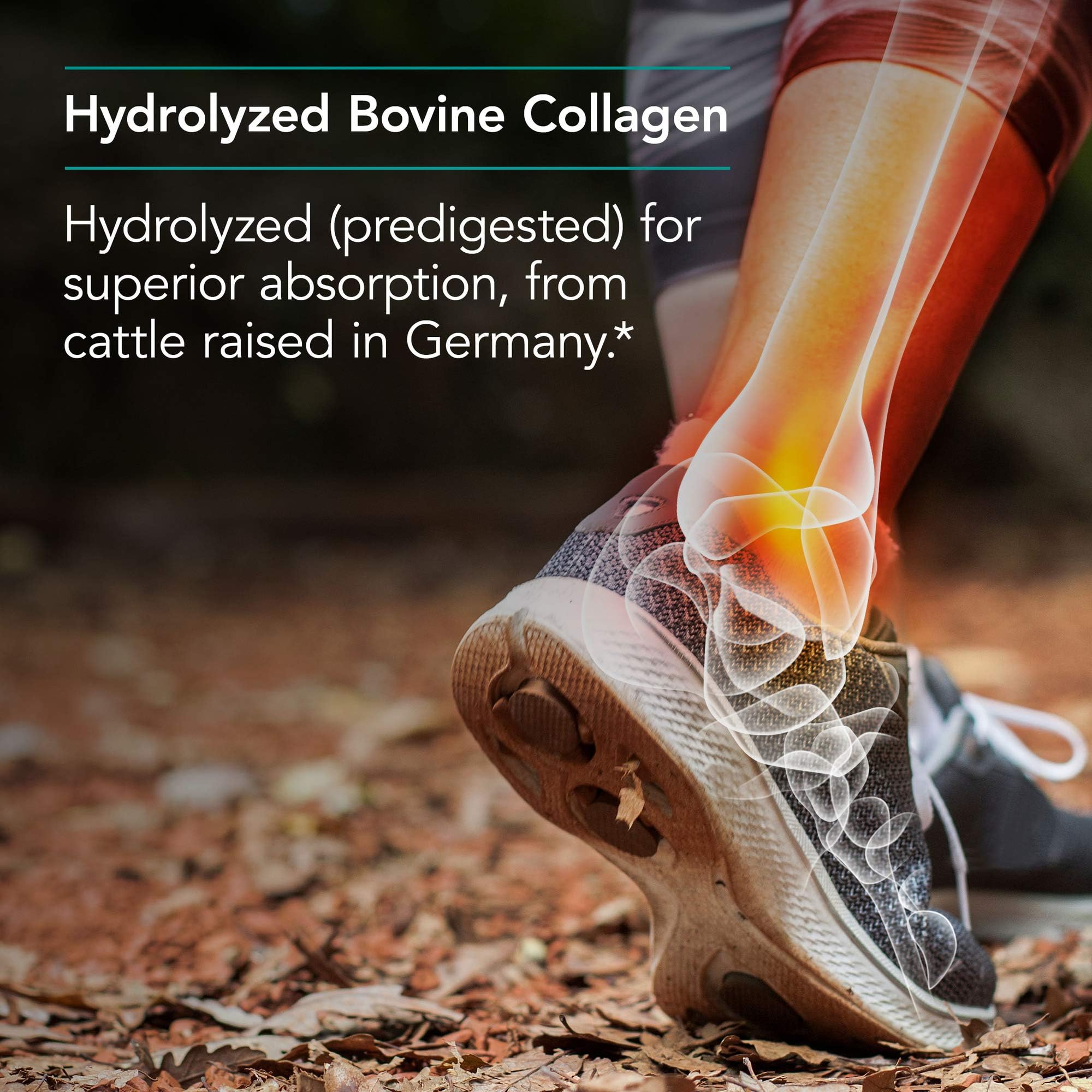 Nutrition facts and ingredients on Arthred collagen powder label