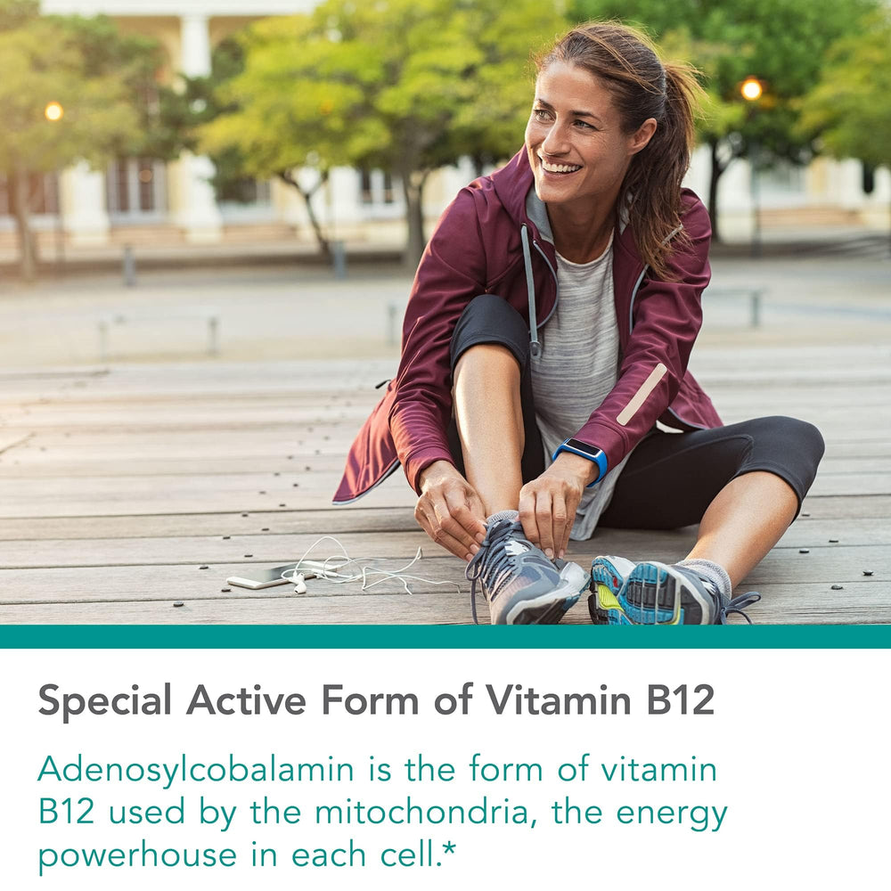 Close-up of Nutricology B12 lozenges packaging