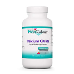 Nutricology Calcium Citrate bottle front view