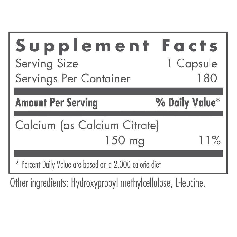 Nutricology Calcium Citrate bottle visual