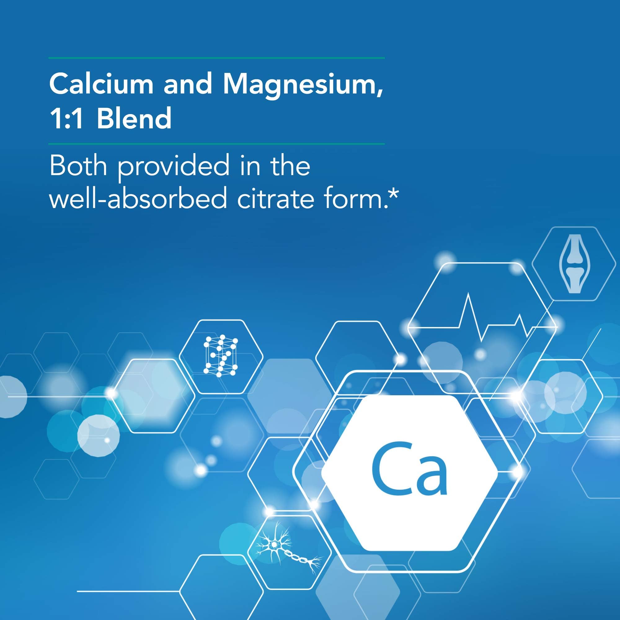 Calcium Magnesium Citrate supplement label and ingredients