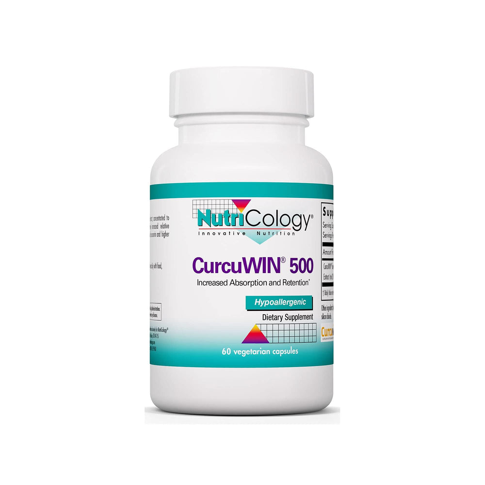 Nutricology CurcuWIN 500 bottle front label