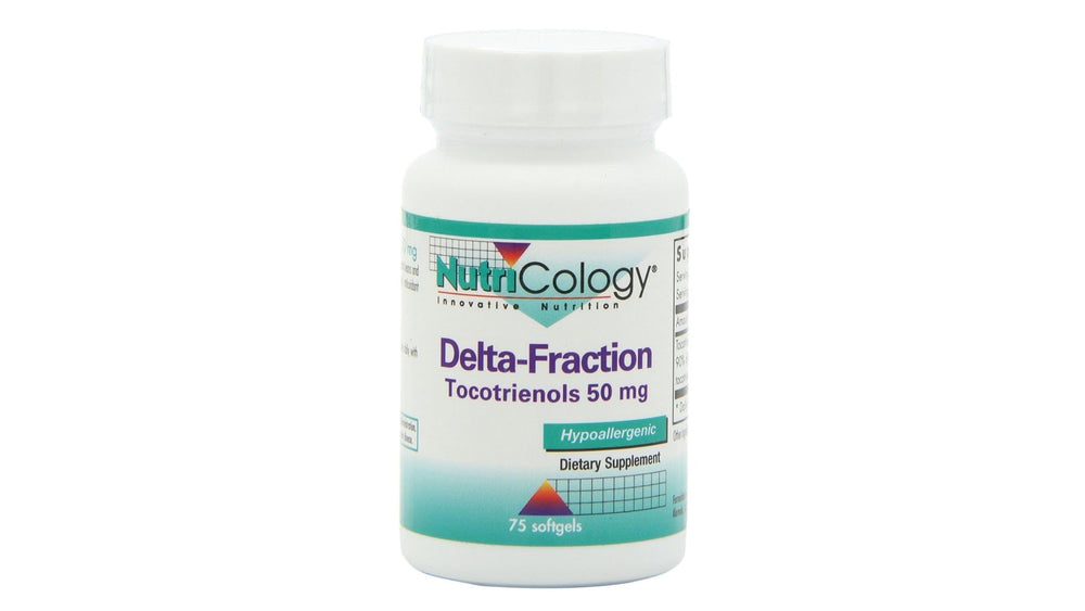 Nutricology Delta-Fraction Tocotrienols 50mg softgels bottle - front view