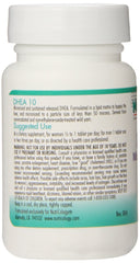 Supplement facts panel of Nutricology DHEA 10 mg tablets