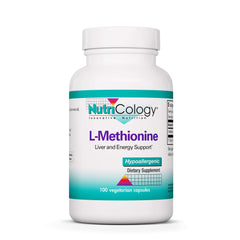 Nutricology L-Methionine 500mg bottle front label