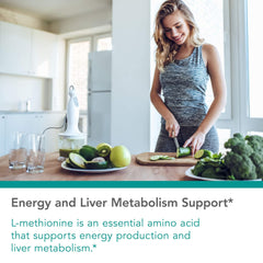 Side view of Nutrifology L-Methionine bottle