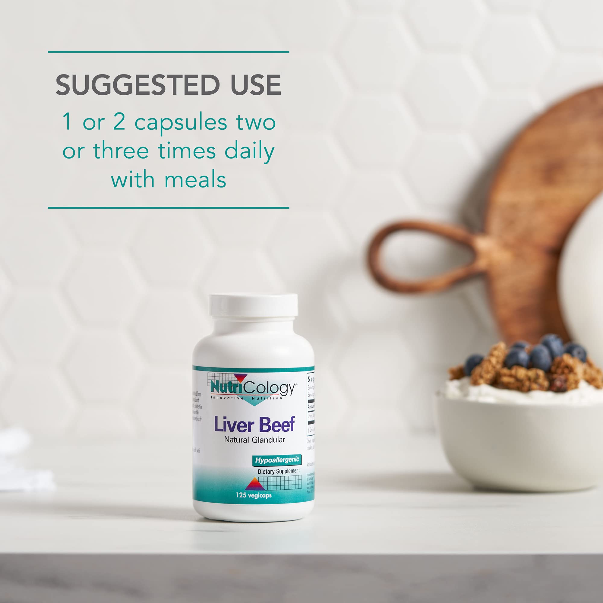 Serving size 2 VegiCaps for Nutricology Liver Beef