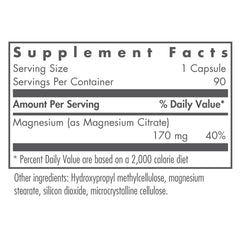Bottle with label and cap of Nutricology Magnesium Citrate