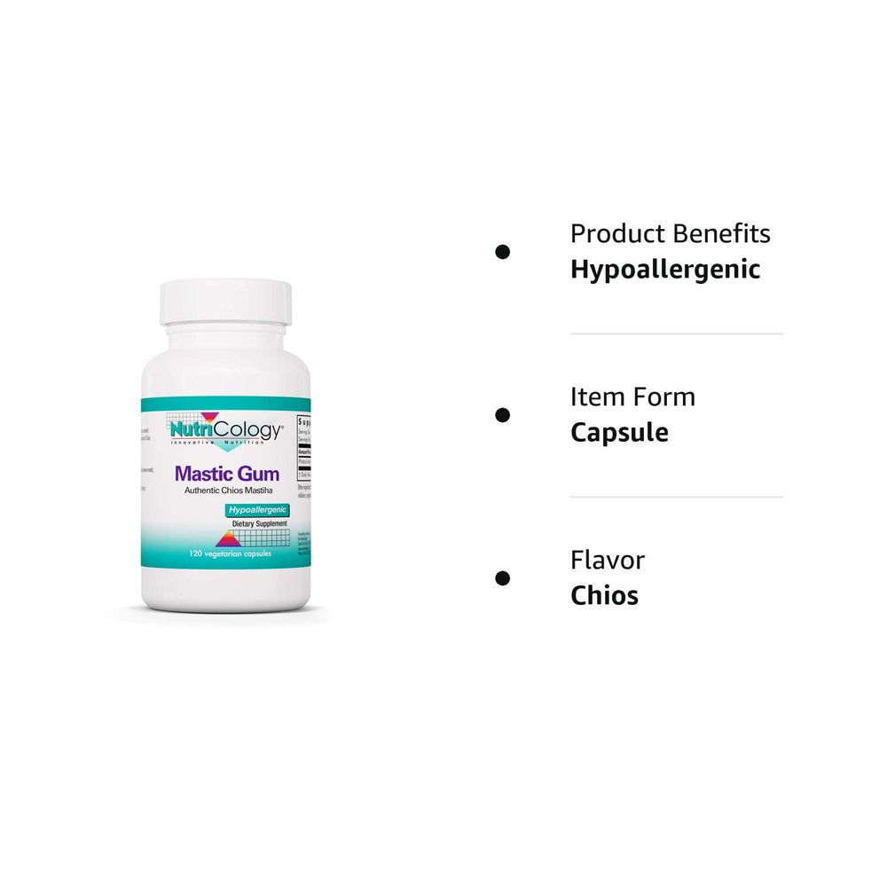 GI health concept with Mastic Gum capsules