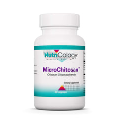 Nutricology MicroChitosan Supplement bottle with 60 vegetarian pills