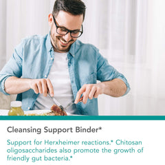 Supplement label highlighting detox support and antioxidants