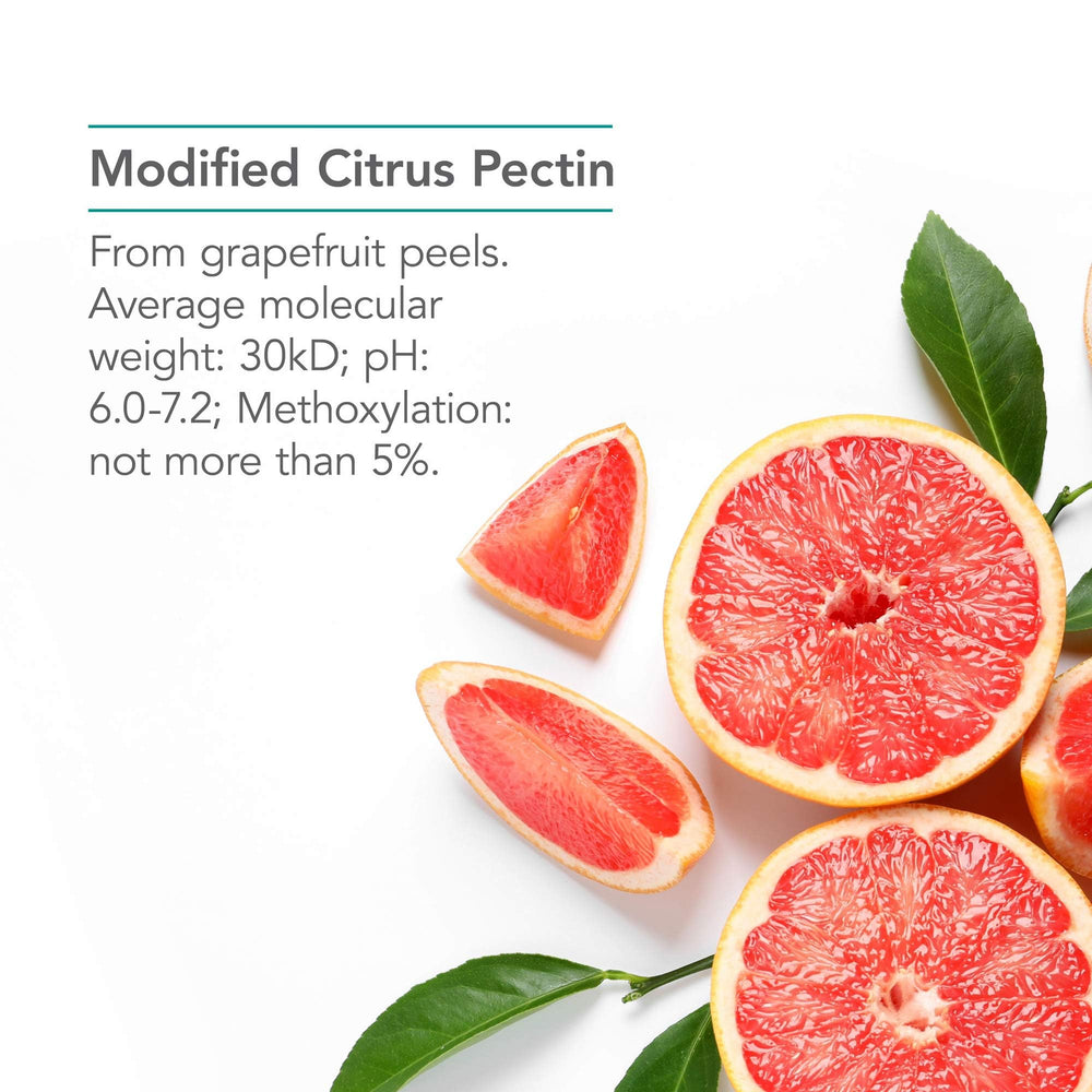 Close-up of bottle label detailing ingredients and molecular weight reduction