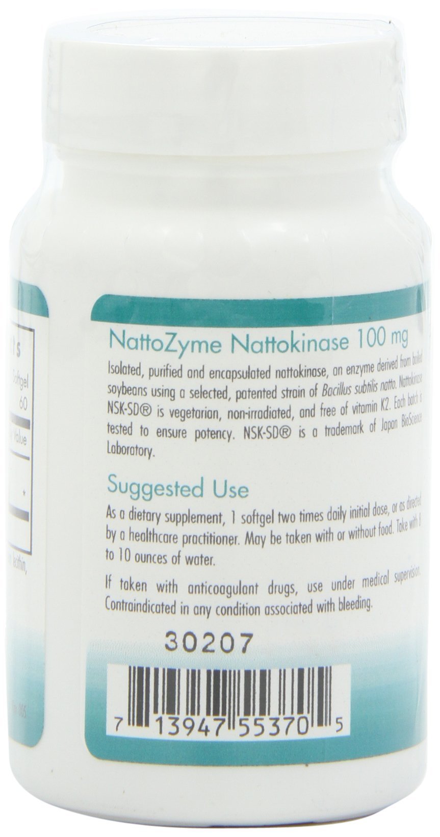 Hypoallergenic Nutricology NattoZyme packaging