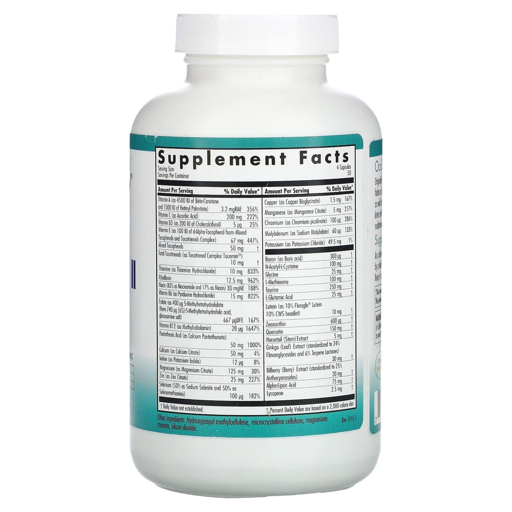 Bottle of Nutricology Ocudyne II Vegicaps with capsules