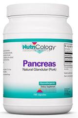 Nutricology Pancreas Dietary Supplement bottle with label