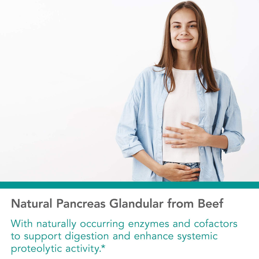 Pancreas glandular extract information label