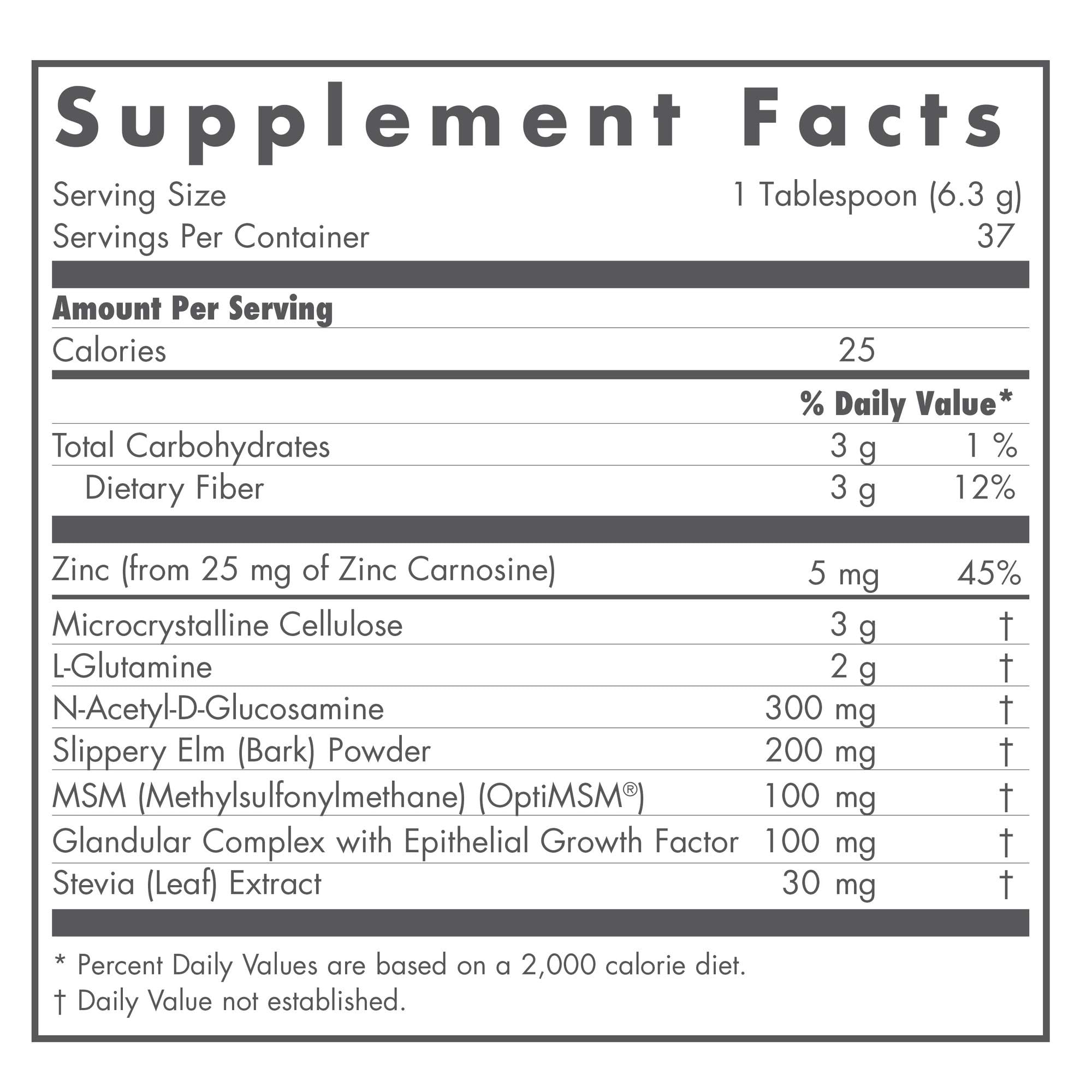 Close-up of L-Glutamine ingredient in Perm A Vite Powder
