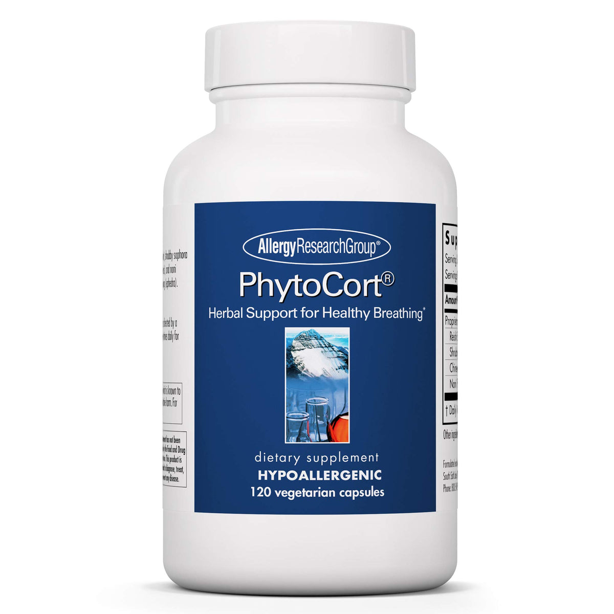 PhytoCort product label with 120 count
