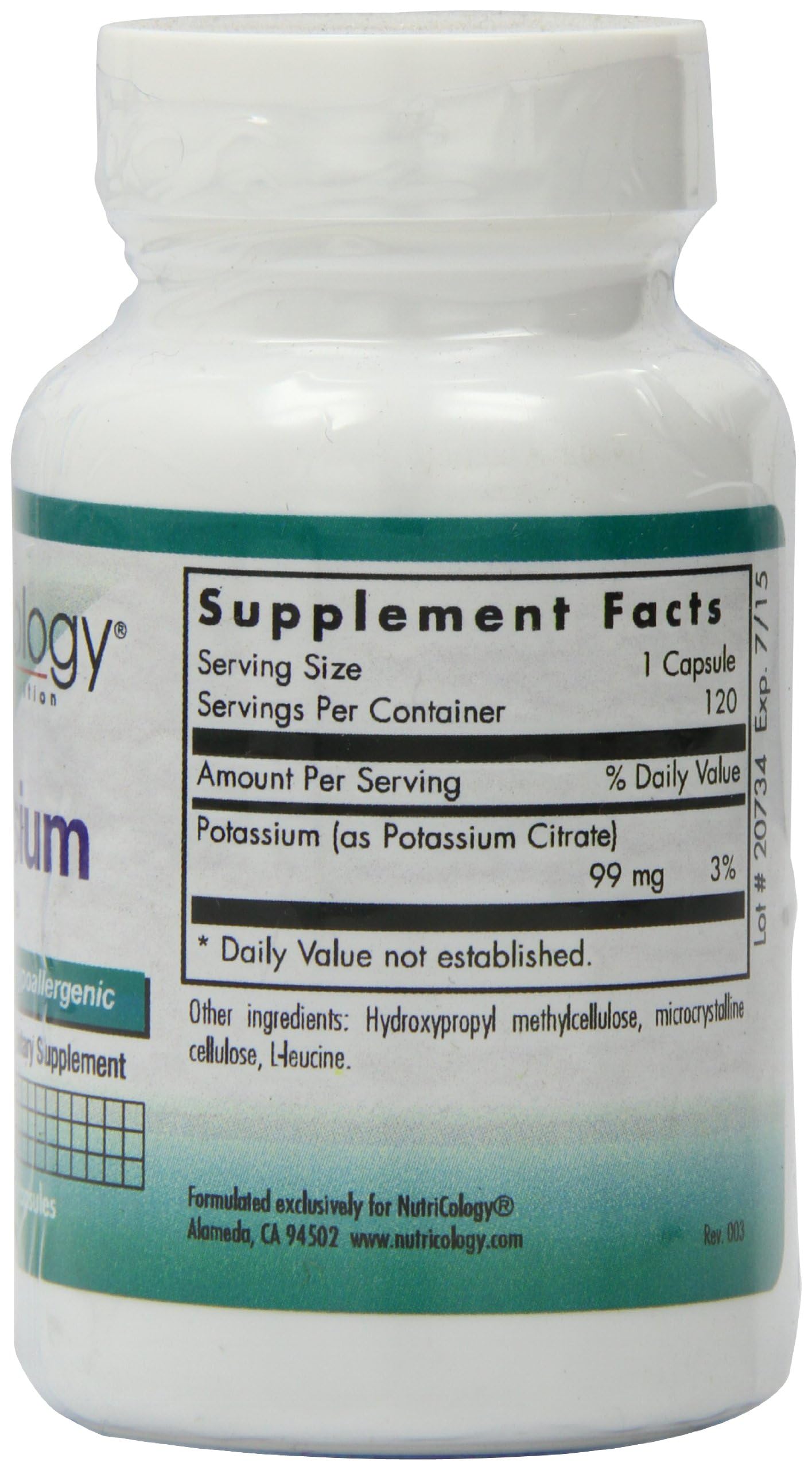 Wellness lifestyle image featuring Nutricology Potassium Citrate
