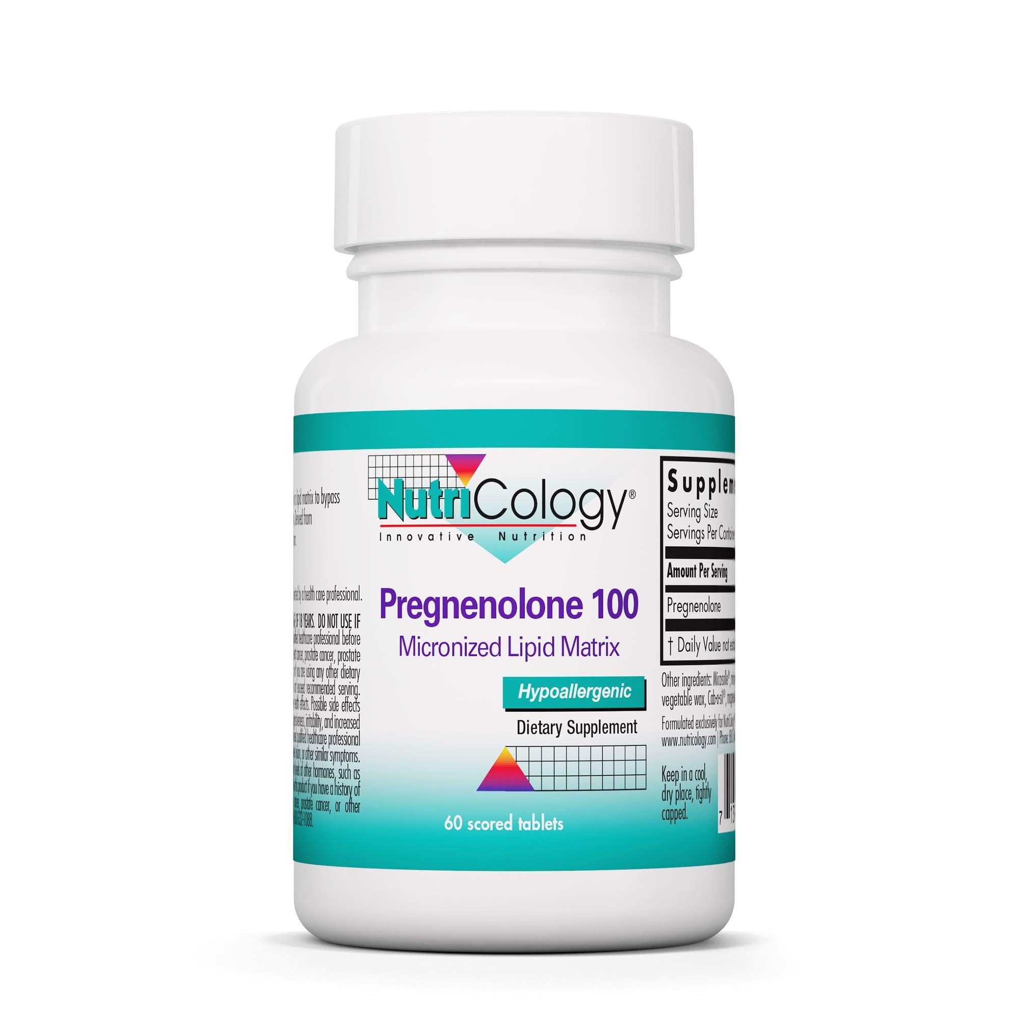 Nutricology Pregnenolone bottle label