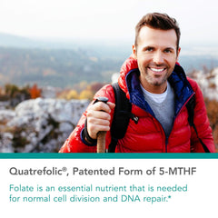 Illustration of 5-MTHF (methylfolate) and Quatrefolic