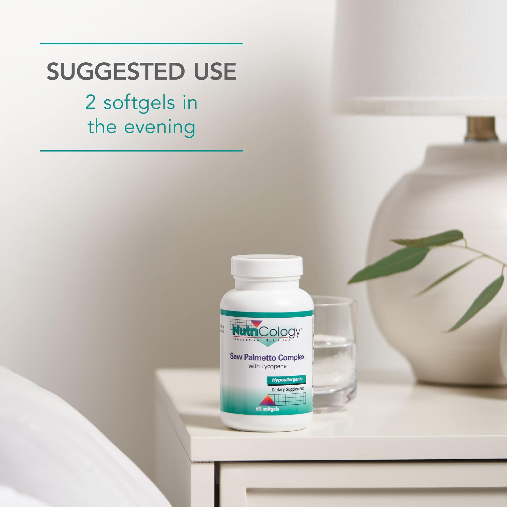 Suggested use of Nutricology Saw Palmetto Complex Softgels