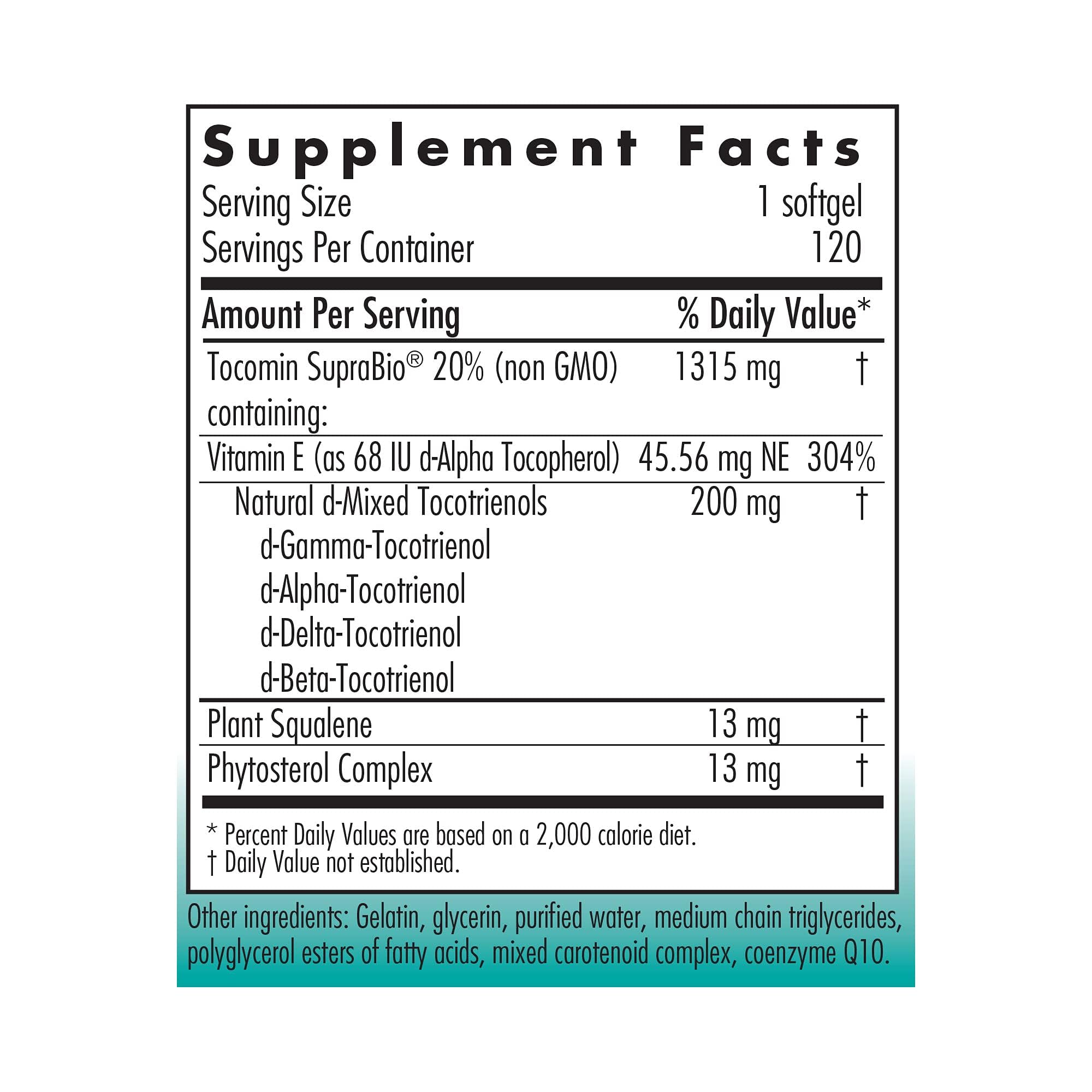 Close-up of Tocomin SupraBio Tocotrienols softgels
