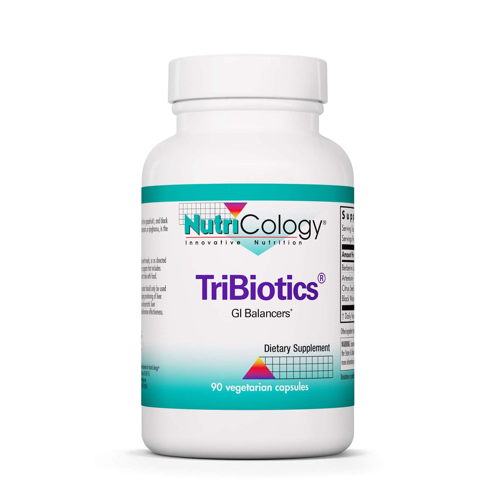Nutricology TriBiotics bottle - front view