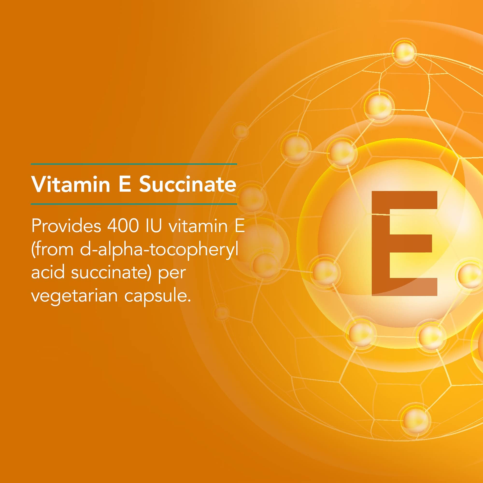 Dry powder formula in capsules for Vitamin E Succinate 400 IU