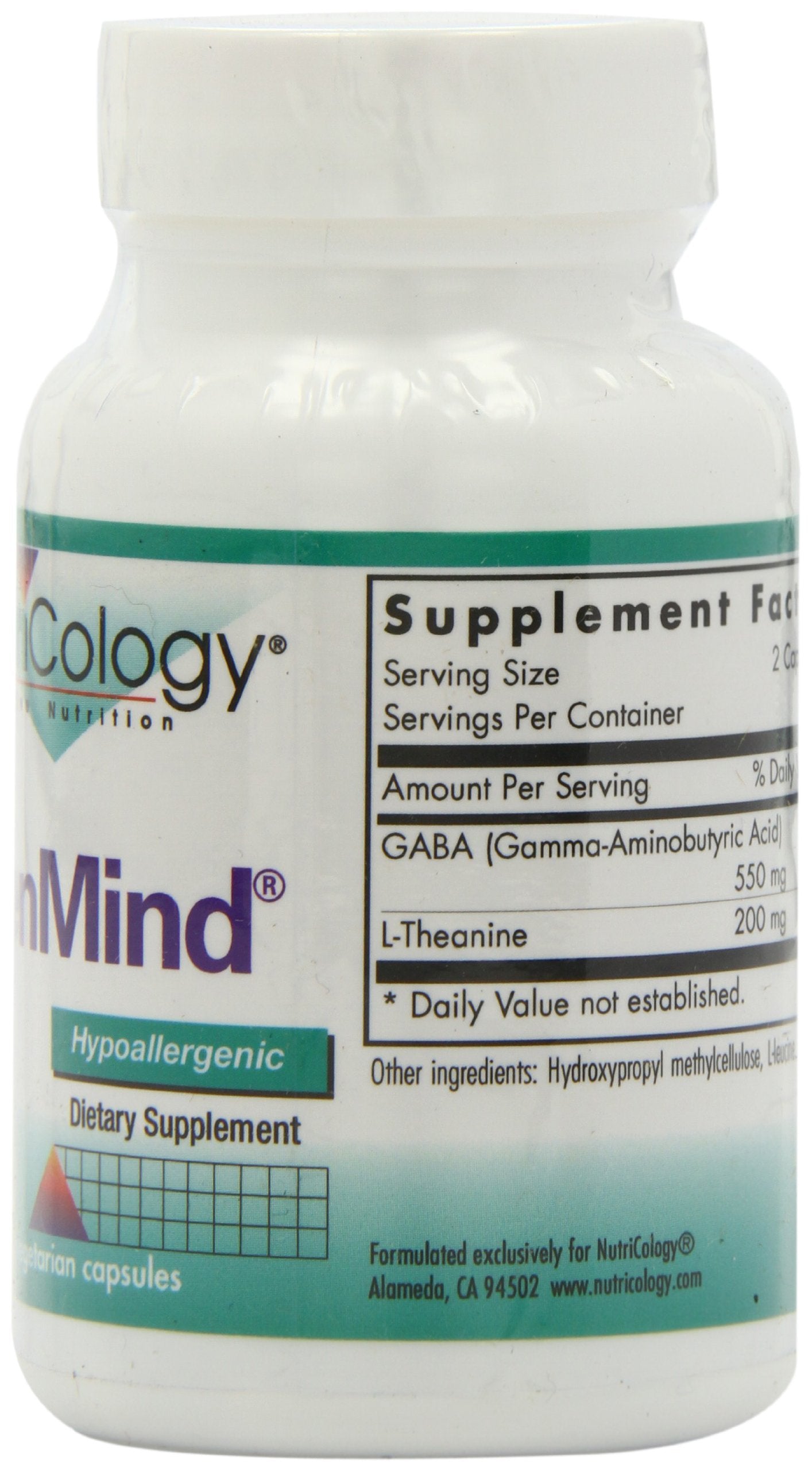 Close-up of ZenMind bottle and capsules