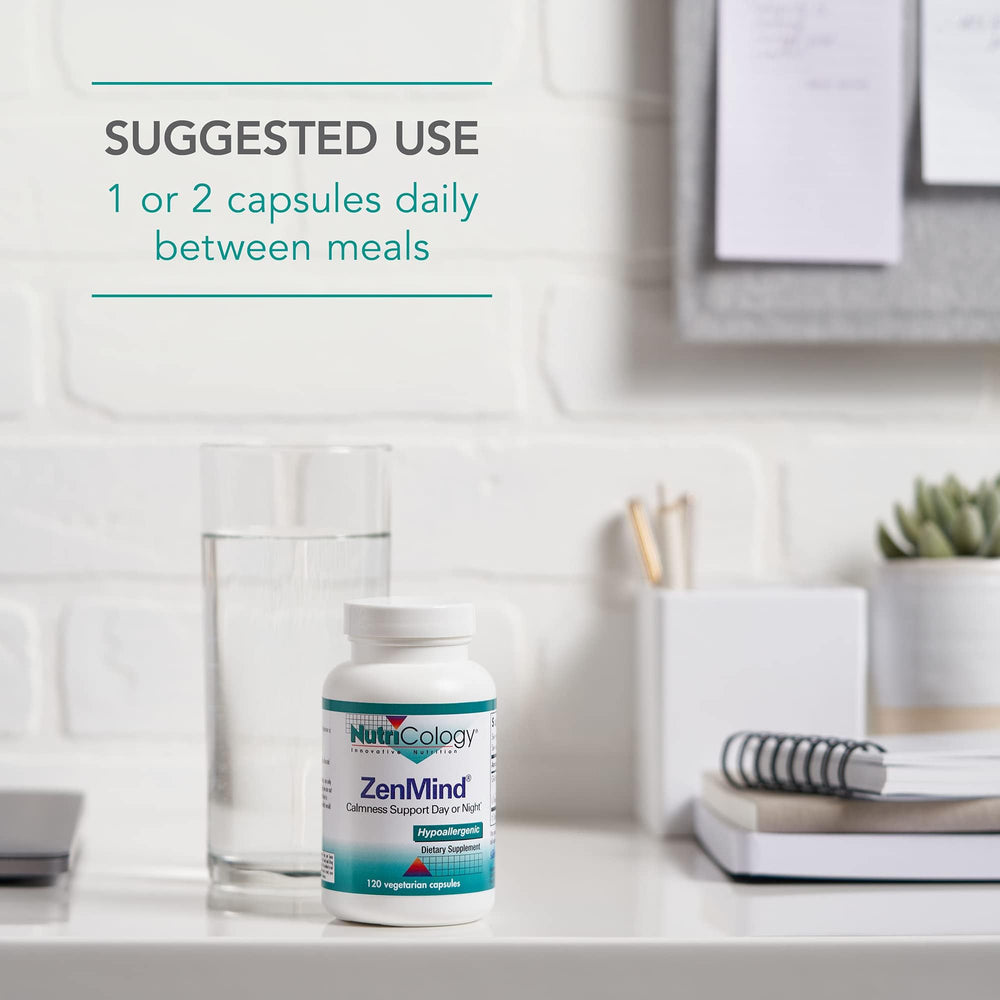 Nutrition facts panel for ZenMind bottle