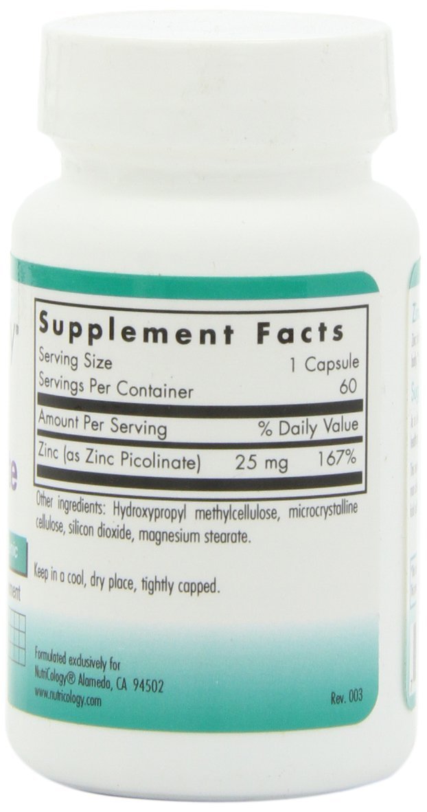 Close-up of zinc picolinate capsules