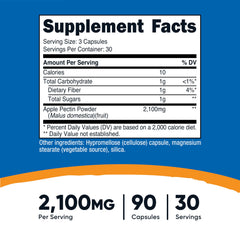 Nutricost open bottle with capsules visible, convenient monthly supply