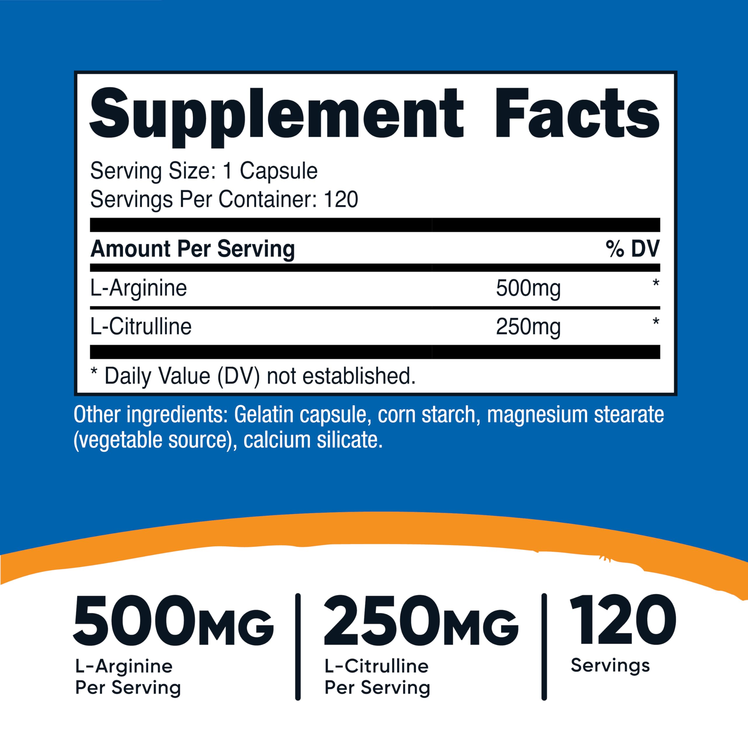 Front view of Nutricost bottle
