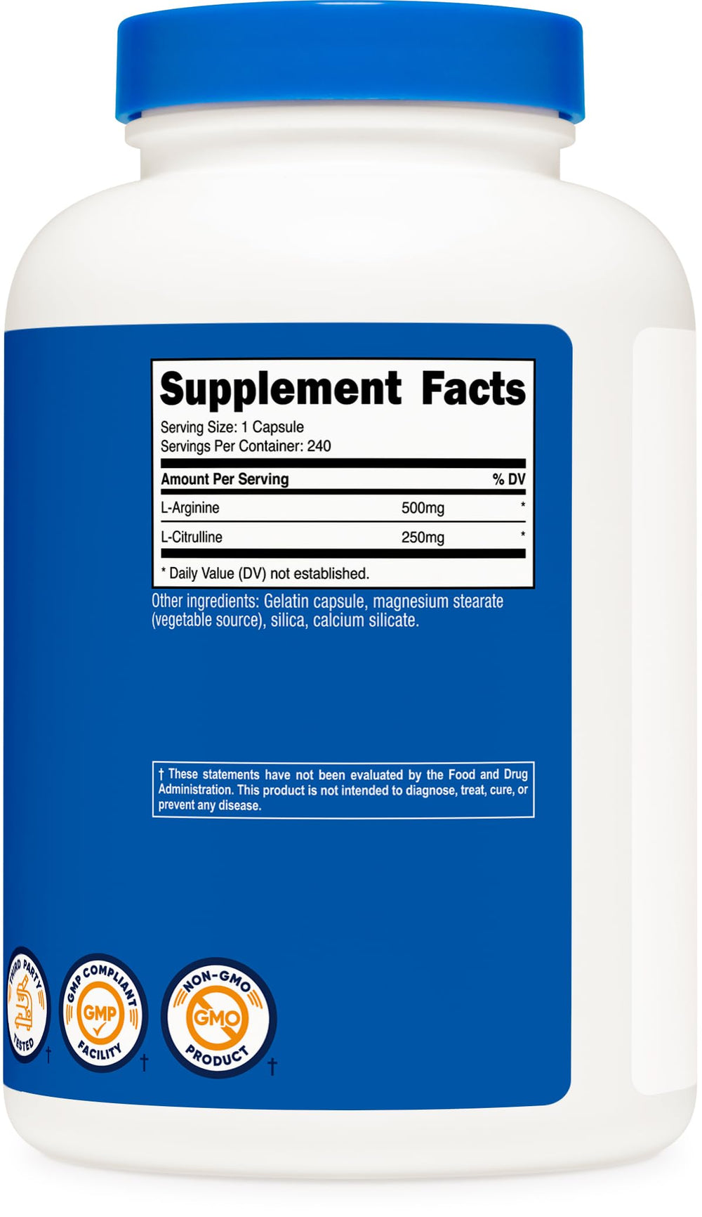 Facility certification indicating GMP-compliant and FDA-registered production