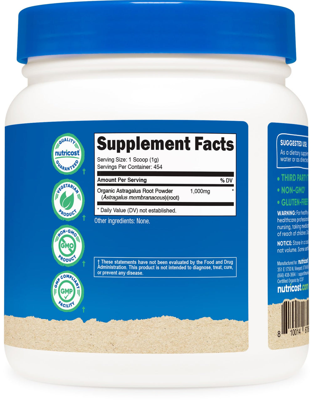 Manufacturing facility compliant with GMP and FDA registration